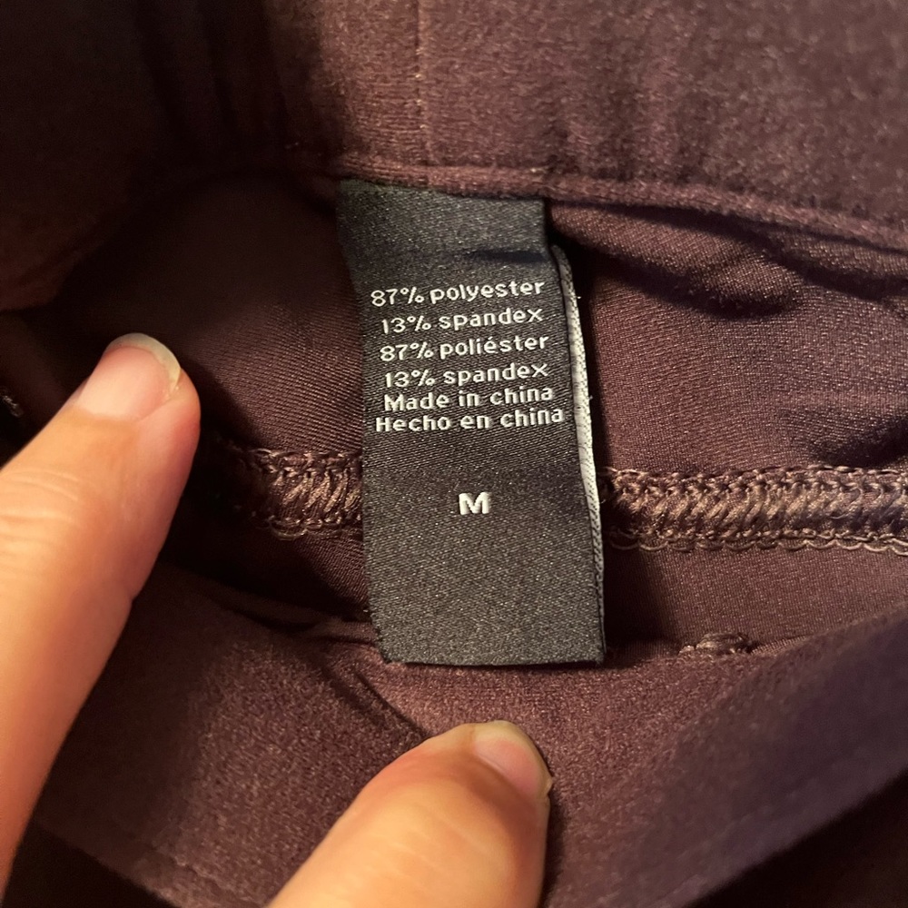 Brown leggings with back pockets. Size medium. Smoke free home.